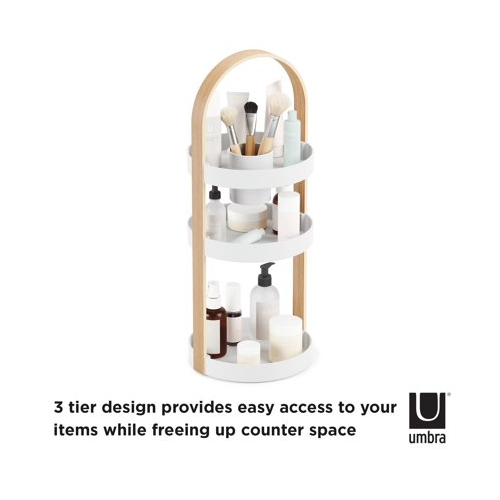 Umbra Bellwood Cosmetic Organizer (White-Natural)