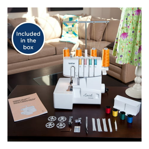 Brother 1034D Serger, Heavy-Duty Metal Frame Overlock Machine