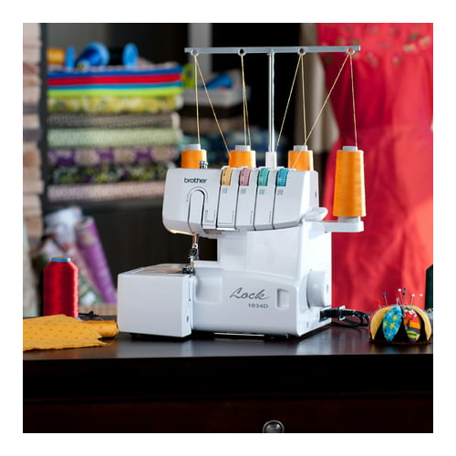 Brother 1034D Serger, Heavy-Duty Metal Frame Overlock Machine (Open Box)