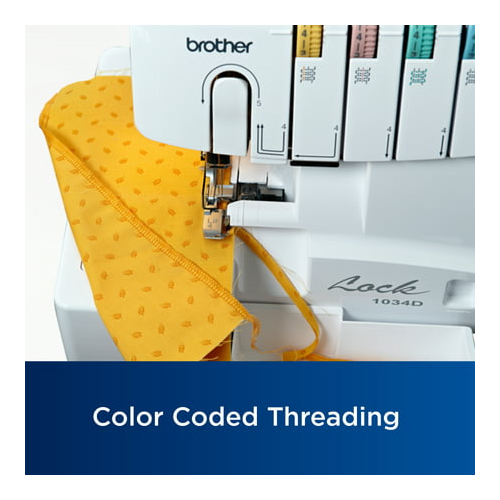 Brother 1034D Serger, Heavy-Duty Metal Frame Overlock Machine
