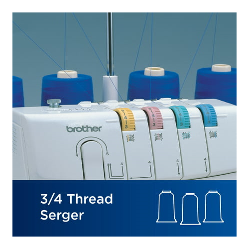 Brother 1034D Serger, Heavy-Duty Metal Frame Overlock Machine (Open Box)