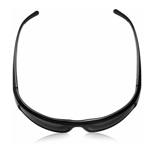 Bolle King 63mm Wrap-Around TNS Sunglasses (Shiny Black)