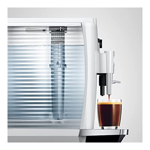 Jura E4 Automatic Coffee Machine (Piano White)