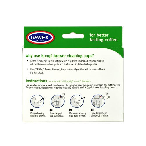 Urnex K-Cup Brewer Cleaning Cups for Keurig 1.0 and 2.0 Machines (5 Cups)