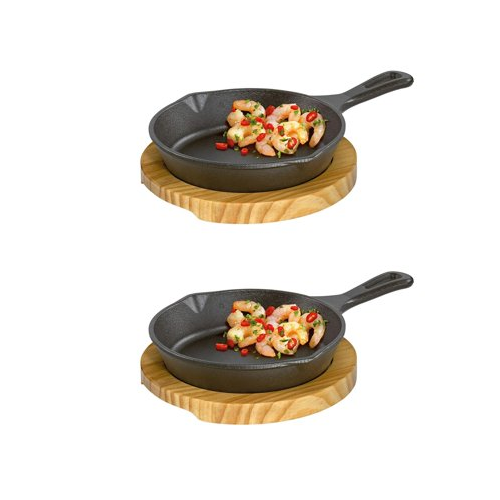 Kchenprofi Serving Pan Round With Wooden Board (2 pack)