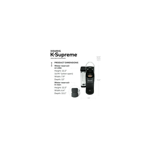 Keurig K-Supreme Single Serve K-Cup Pod Coffee Maker (Black)