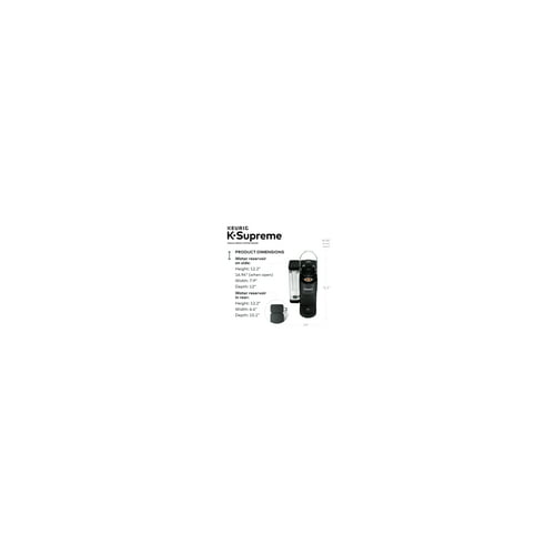 Keurig K-Supreme Single Serve K-Cup Pod Coffee Maker (Black)