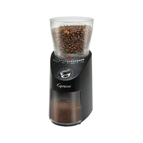 Capresso 570.01 Infinity Plus Commercial-Grade Conical Burr Grinder (Black)