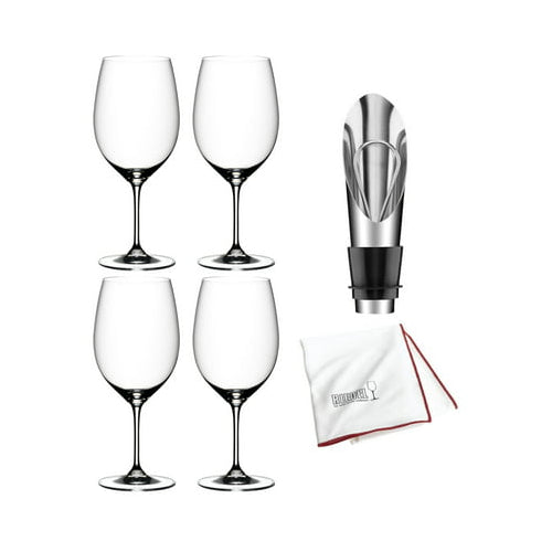 Riedel Vinum Cabernet Sauvignon/Merlot (Bordeaux) Glass (4-Pack) Bundle