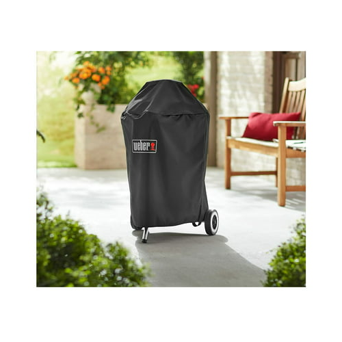 Weber Grill Cover with Storage Bag for Weber Charcoal Grills Black (18-Inch)