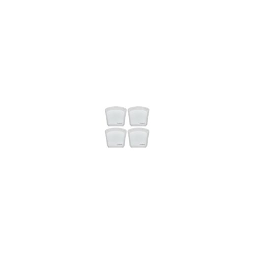 Cuisipro Clear Silicone Pack-it Bags (5.25 x 4.75-inch, 6.75 fl oz, 4-Pack)