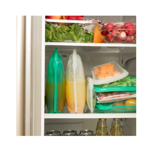 Cuisipro Clear Silicone Pack-it Bags (5.25 x 4.75-inch, 6.75 fl oz, 4-Pack)