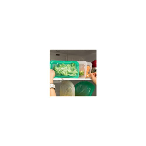 Cuisipro Silicone Seamless Reusable Bag (Green, 7.25 x 5.25-Inch,13.6 fl oz)