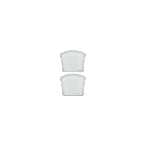 Cuisipro Clear Silicone Pack-it Bag (8 x 7-Inch, 27 fl oz, Seamless, 2-Pack)