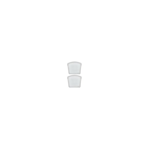 Cuisipro Clear Silicone Pack-it Bag (8 x 7-Inch, 27 fl oz, Seamless, 2-Pack)