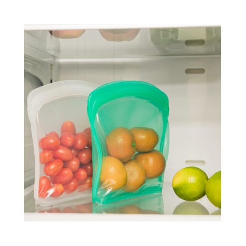 Cuisipro Silicone Seamless Reusable Bag (Green, 8 x 7-Inch, 27 fl oz)