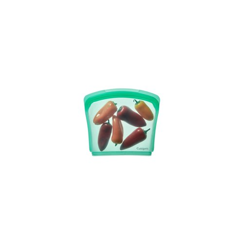 Cuisipro Silicone Seamless Reusable Bag (Green, 8 x 7-Inch, 27 fl oz)