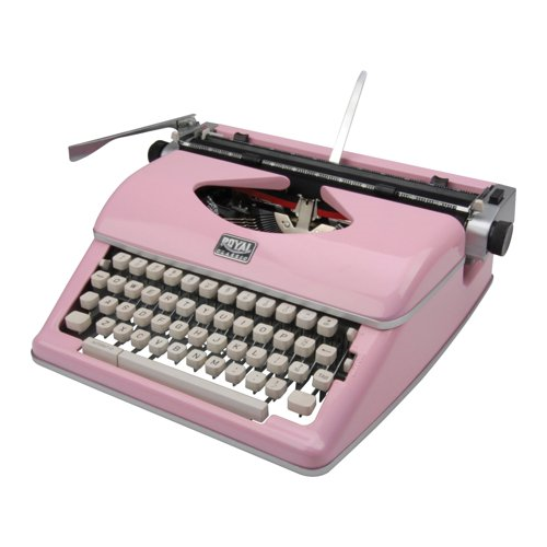 Royal Consumer Classic Retro Manual Typewriter (Pink)