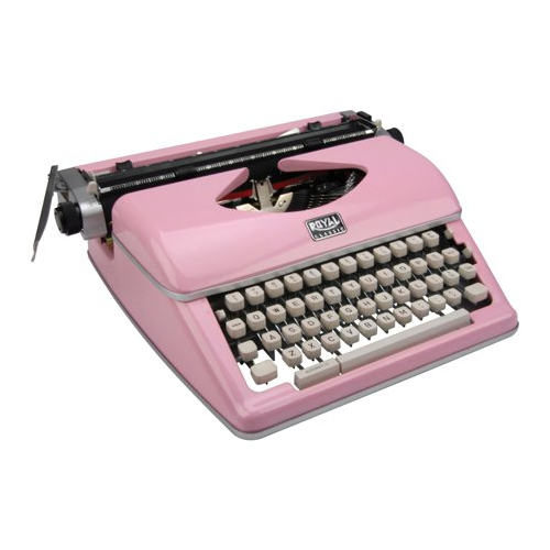 Royal Consumer Classic Retro Manual Typewriter (Pink)