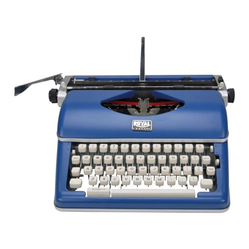 Royal Consumer Classic Retro Manual Typewriter (Classic Blue)