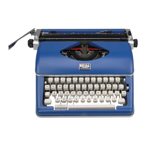 Royal Consumer Classic Retro Manual Typewriter (Classic Blue)