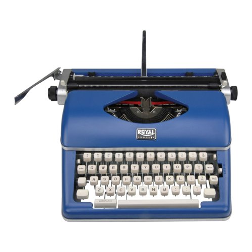 Royal Consumer Classic Retro Manual Typewriter (Classic Blue)