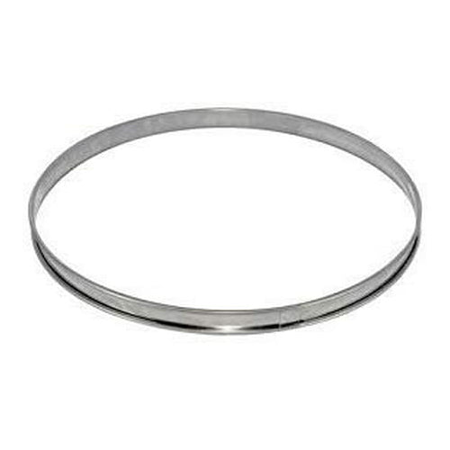Paderno World Cuisine Tart Ring Round with Rolled Edge