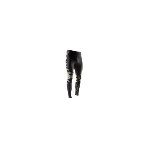 McDavid Men's Recovery Max Tights (Charcoal/Hydro Camo Bright Yellow - XL)