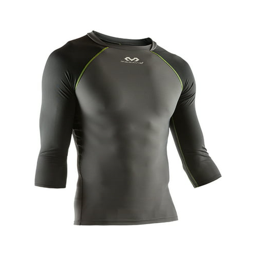 MCDAVID 3/4 Sleeve Recovery Max Shirt (Charcoal/Black/Bright Yellow - XL)