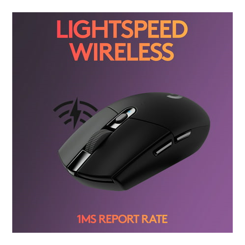 Logitech G305 Lightspeed Wireless Gaming Mouse (Black)