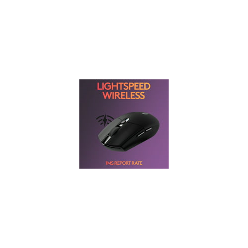 Logitech G305 Lightspeed Wireless Gaming Mouse (Black)
