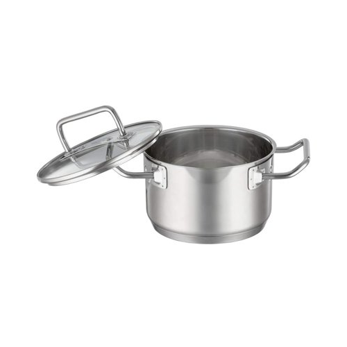 Rosle Expertiso Stainless Steel High Casserole Pot with Glass Lid (6.3-Inch)