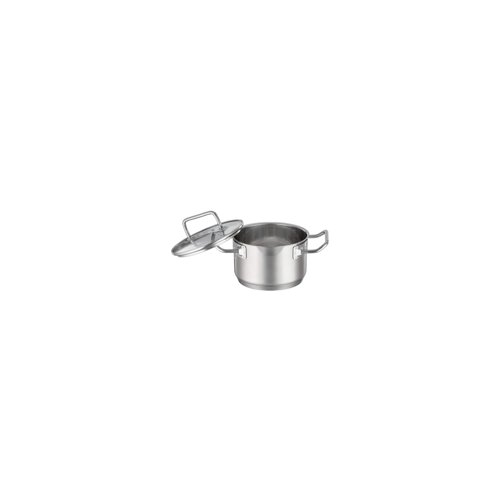 Rosle Expertiso Stainless Steel High Casserole Pot with Glass Lid (6.3-Inch)