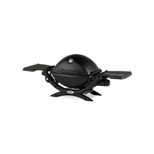 Weber Q 1200 Gas Grill - LP Gas (Black) with Grill Cover