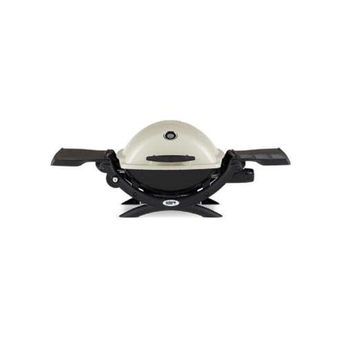 Weber Q1200 Liquid Propane Grill (Titanium) Starter Bundle
