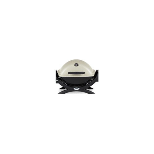 Weber Q1200 Liquid Propane Grill (Titanium) Starter Bundle