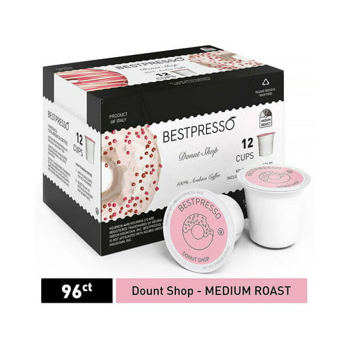 Bestpresso Donut Shop Medium Roast Single-Serve K-Cup Pods (12-Cups)