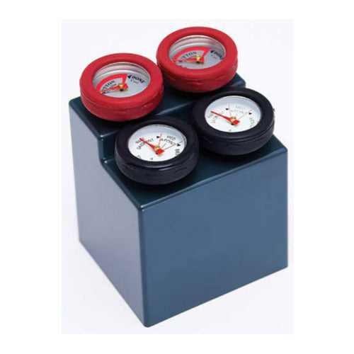Broil King 61138 4.75-inch Mini Thermometers (Black and Burgundy, 4-Pack)