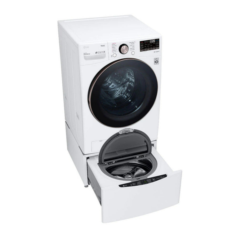 LG 4.5 Cubic Feet Smart Front Load Washer with TurboWash Technology (White)