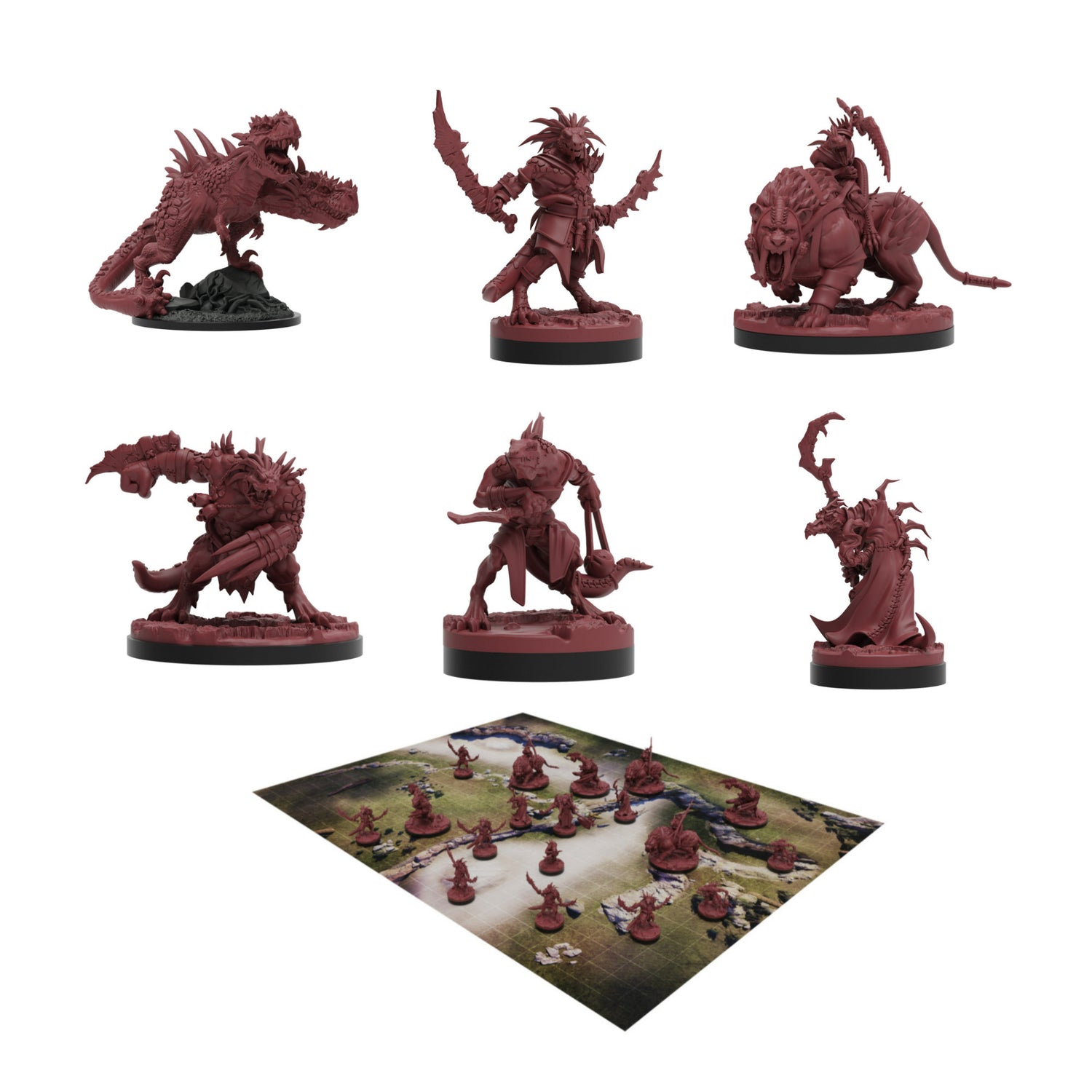 Steamforged Epic Encounters - Dinosaur and Steppe of The Lizard Thane Bundle