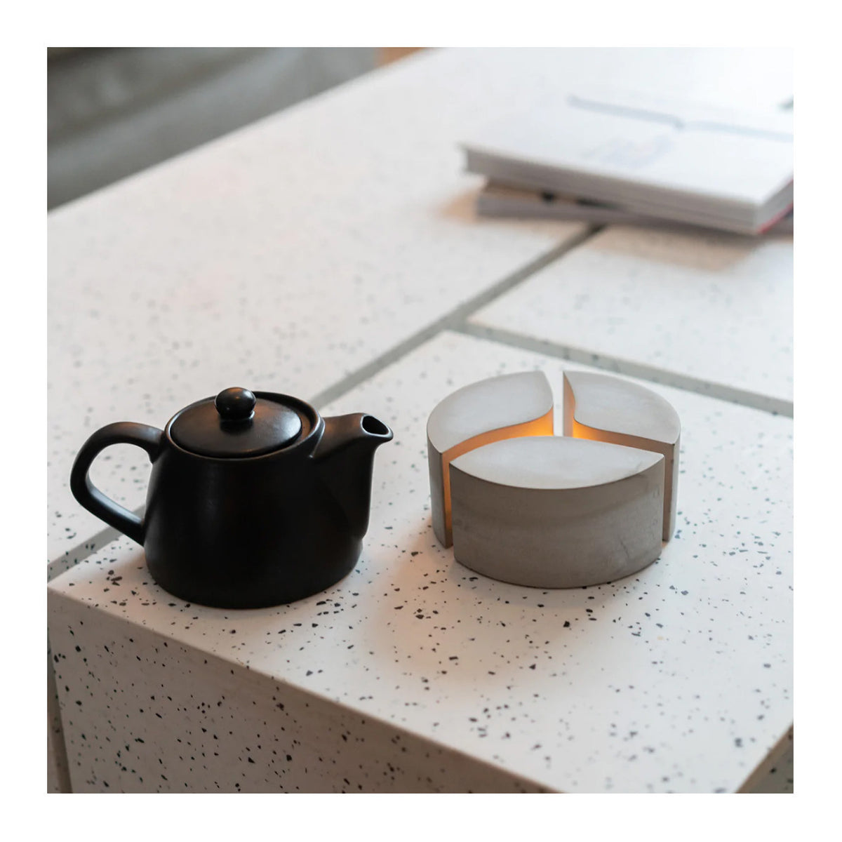 IntoConcrete Candle Solitaire, Holder, Aroma Light, and Tea Warmer (4-packs)
