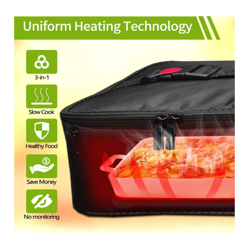 ROTTOGOON Portable 12V, 24V, and 110V Food Warmer, Mini Oven and Lunch Box