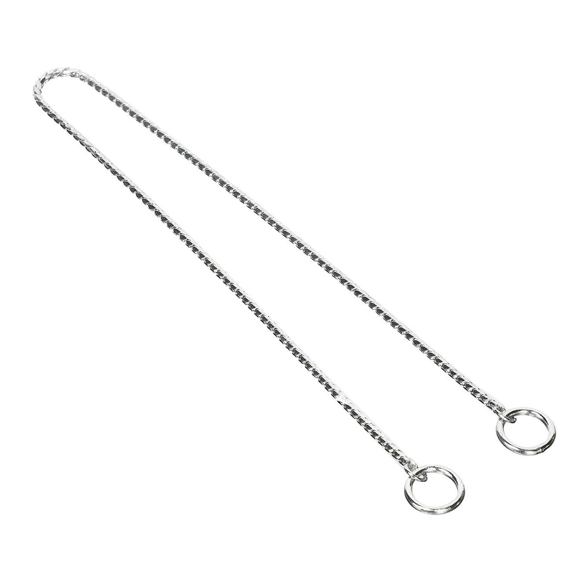 Guardian Gear 18-Inch X-Fine Snake-Chain Dog Collar with Slip-On Closure(Chrome)