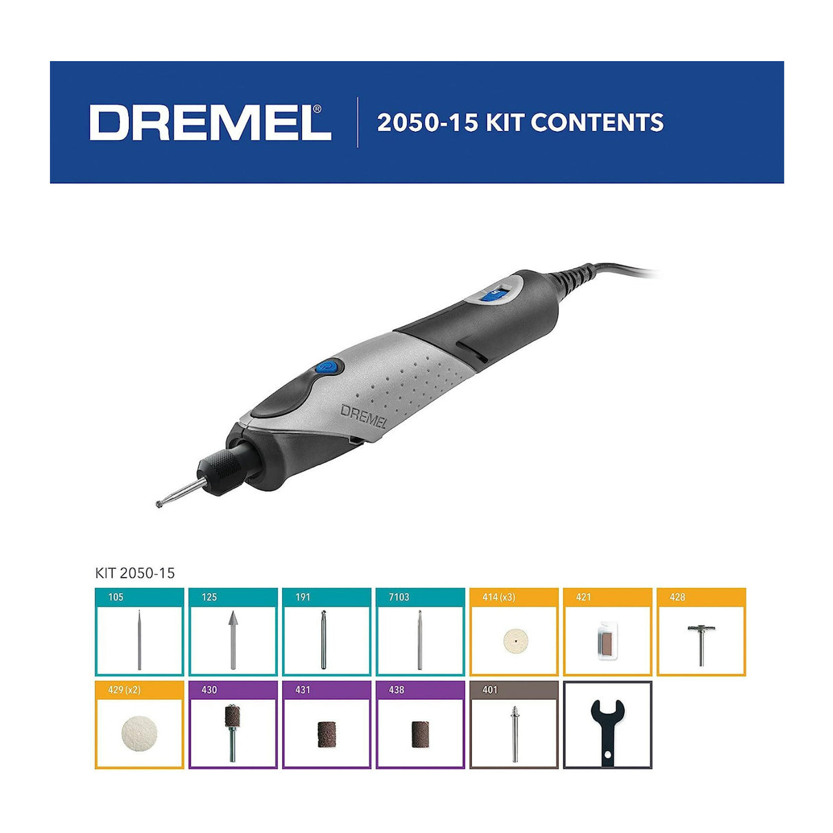 Dremel 2050-15 Stylo+ Lightweight Versatile Slim Craft Rotary Tool (15-Piece)