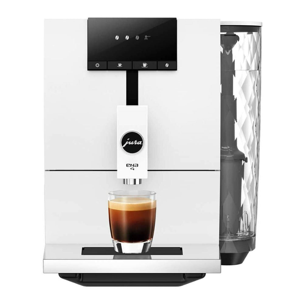 Jura ENA 4 Espresso Machine (Nordic White) with Water Filter, Cleaning Tablets and Whole Bean Coffee