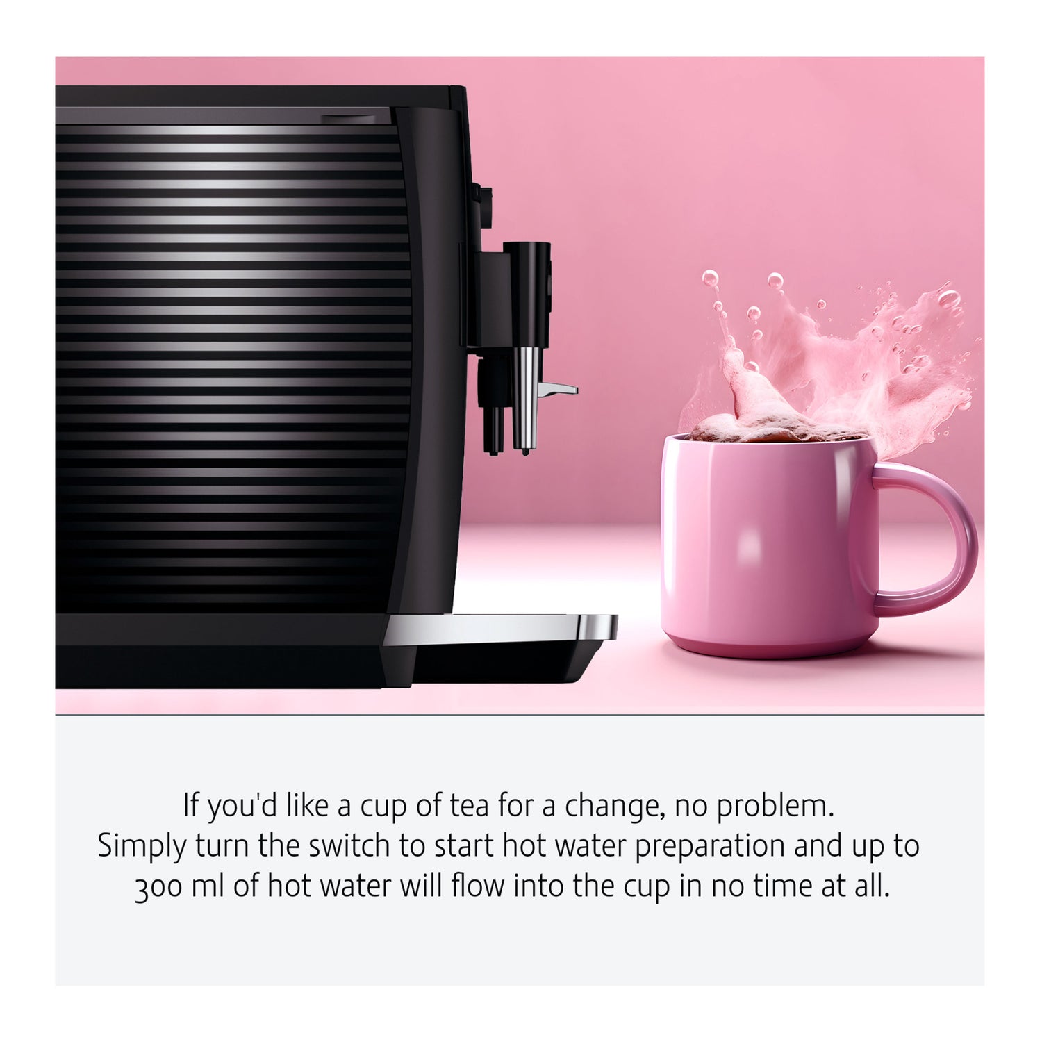 Jura E4 Coffee Machine (Piano Black) with Filter, Cleaning Tablets and Coffee