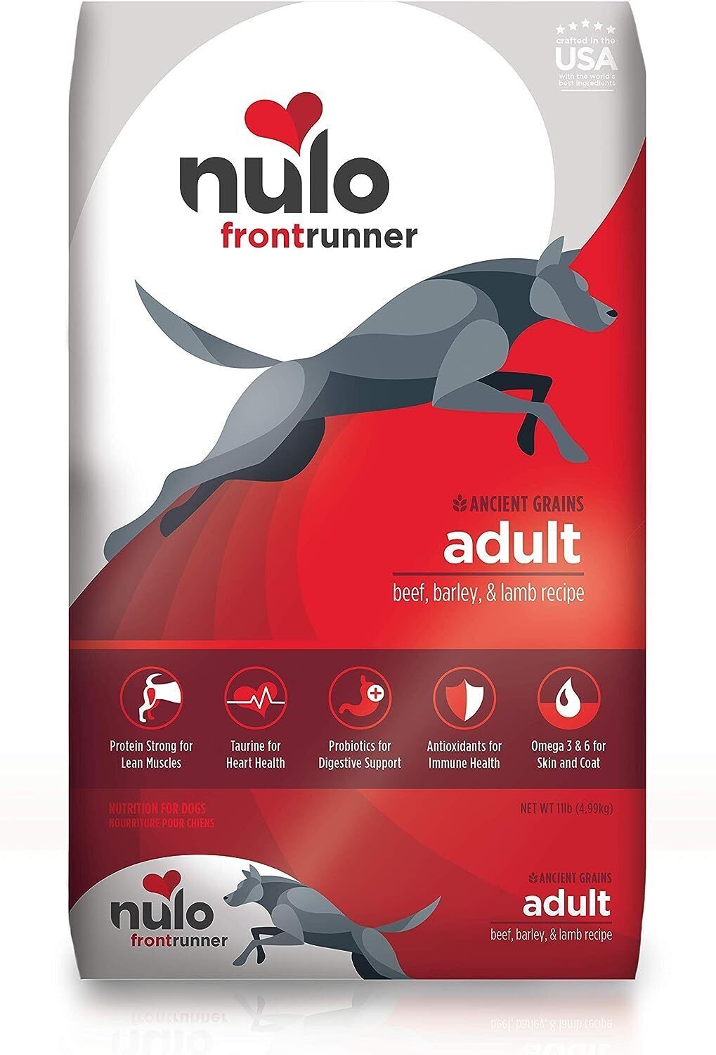 Nulo Frontrunner Dry Dog Food Grain Inclusive Recipe with Beef, Barley and Lamb