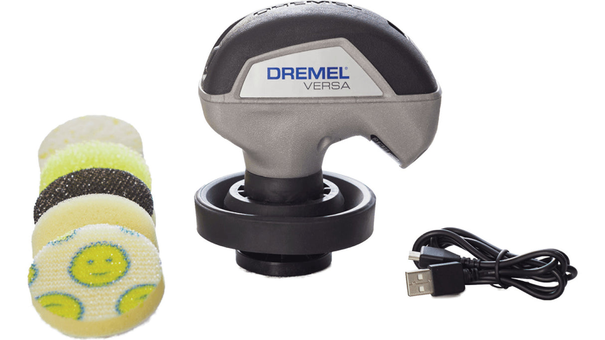 Dremel PC10-07 Versa Power Scrubber Kit with 5 Scrub Daddy Cleaning Sponge Pads