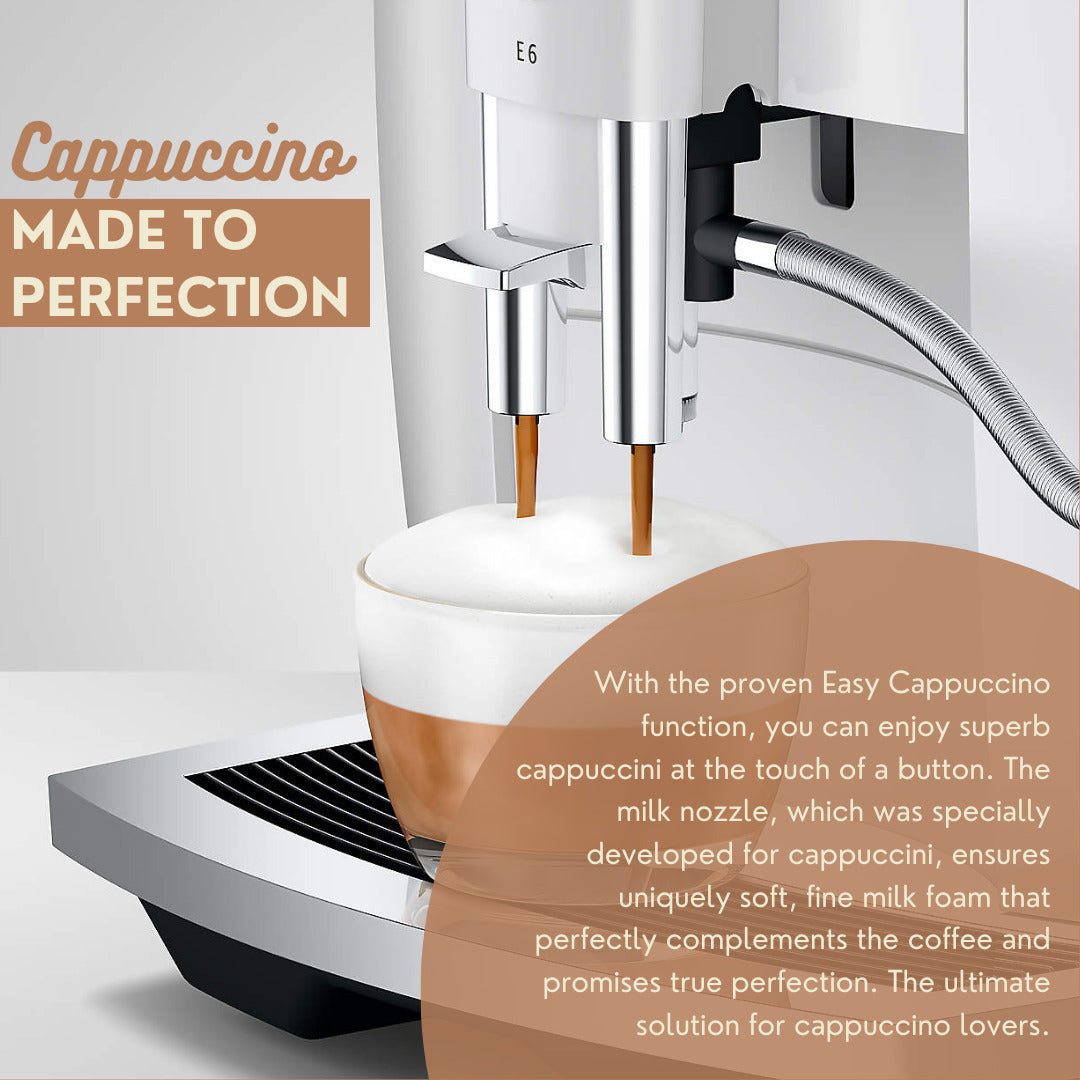 Jura E6 Automatic Espresso Machine with Stabilizer, and Accessories