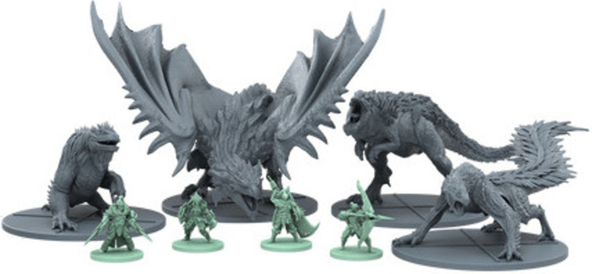 SteamForged Games - Monster Hunter World The Board Game with Paint Set Bundle